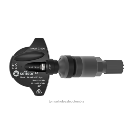 Sensor tpms de repuesto para peugeot oe-oe p/n 9673860880, 5430w0 frecuencia 433mhz Sensor De Presión De Neumáticos TPMS 46BV767 vástago de válvula de metal - gris oscuro